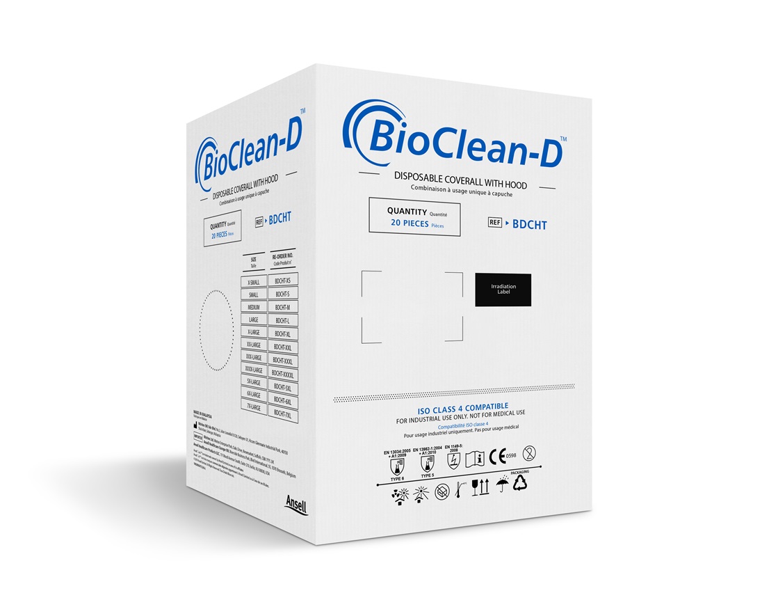 BDCHT-5XL BIOCLN BDCHT CVRL W HOOD 5XL